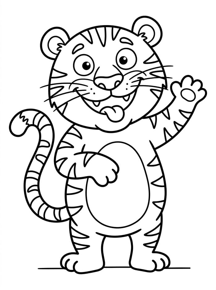 Geanimeerde Tijger