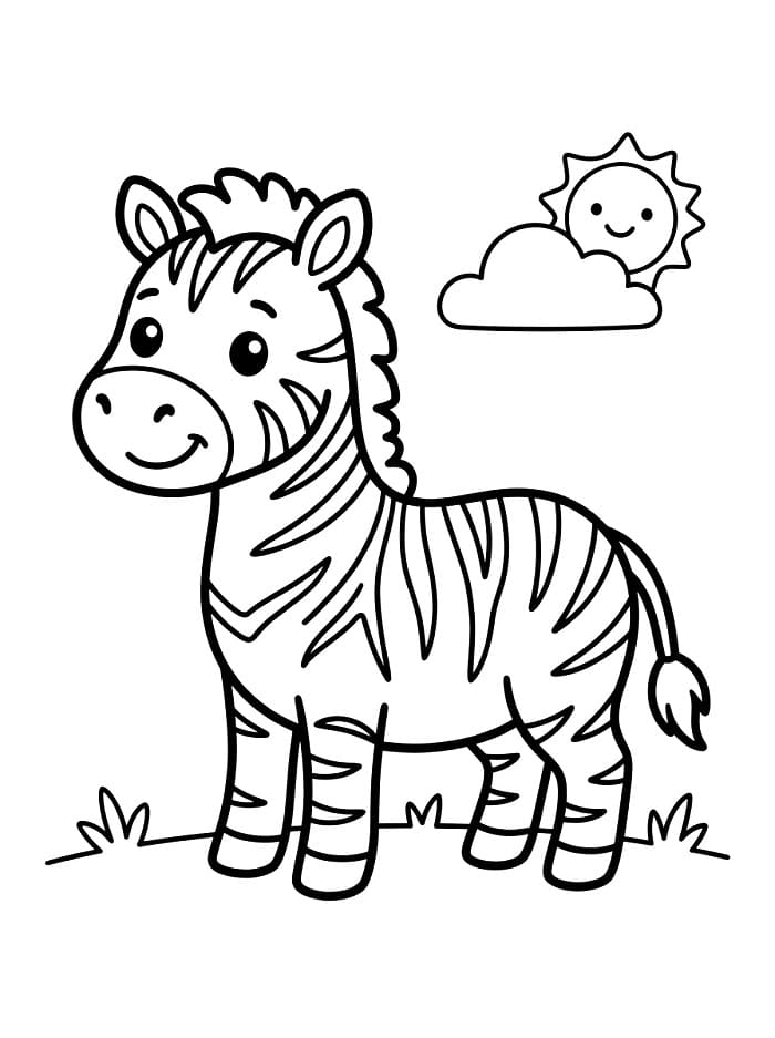 Geanimeerde Zebra