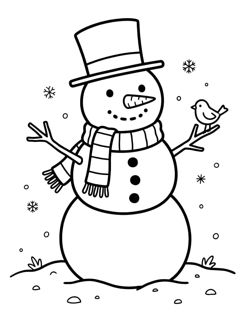 Geanimeerde sneeuwpop