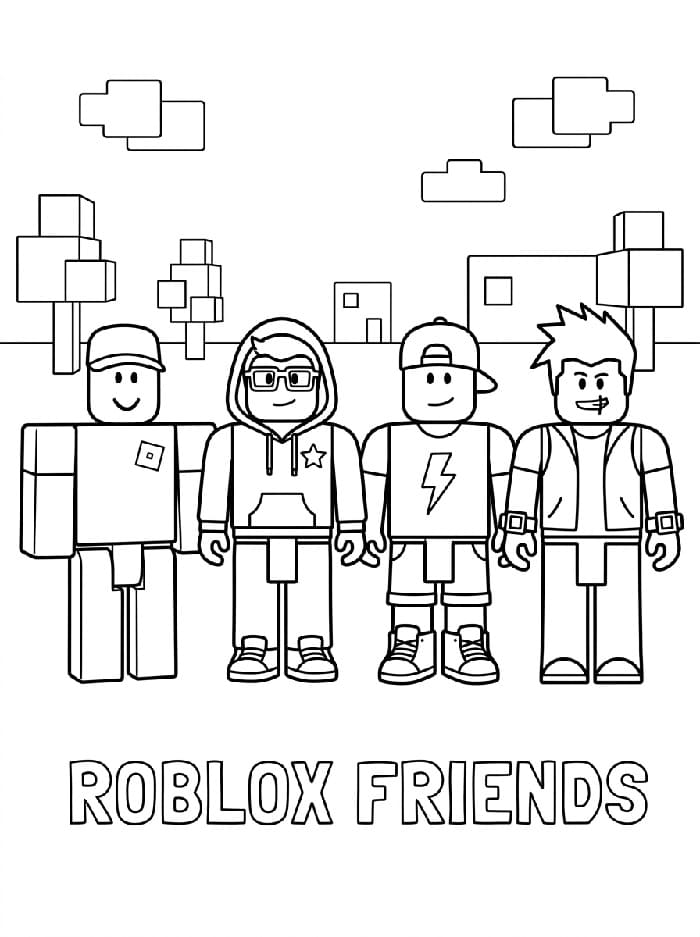 Roblox kleurplaat