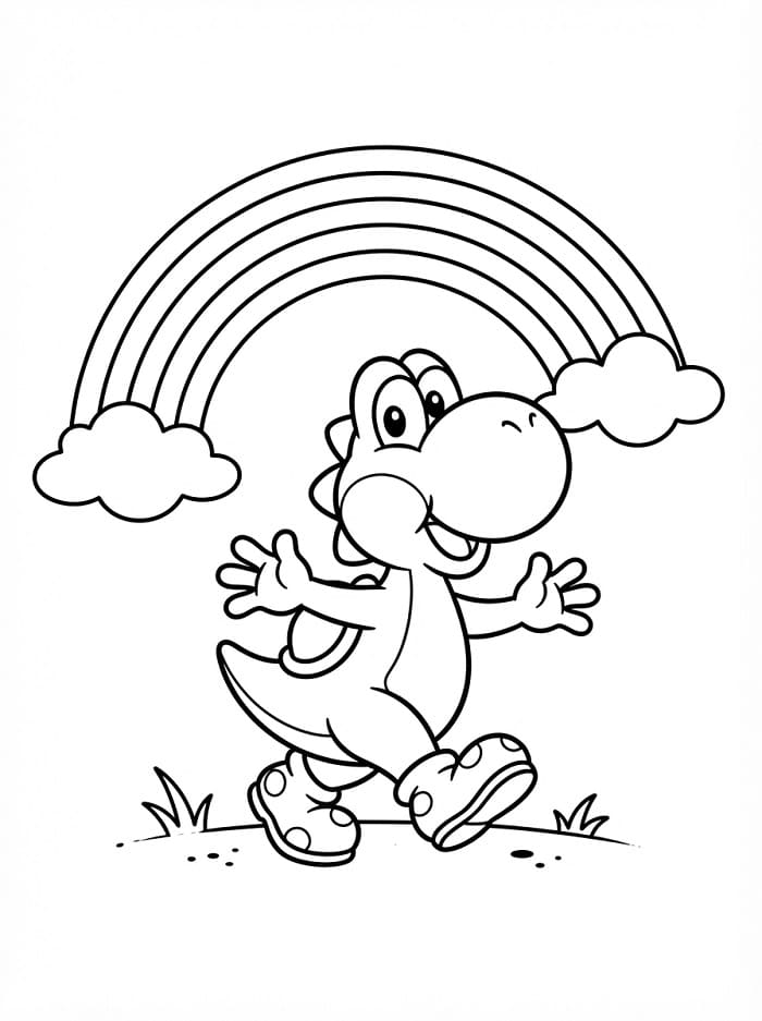 Yoshi kleurplaat