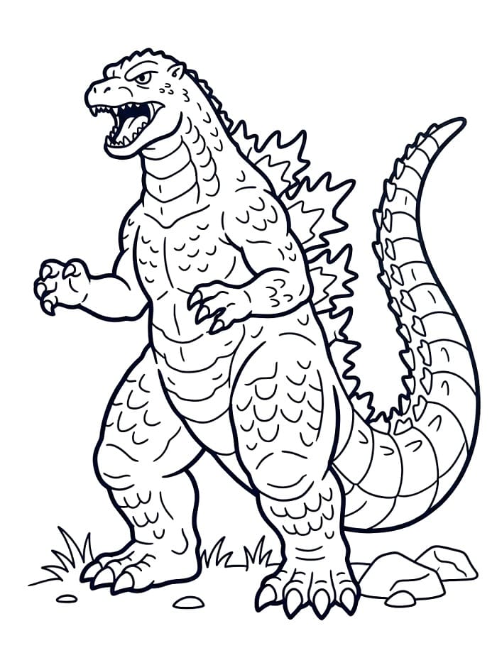 Godzilla om te printen