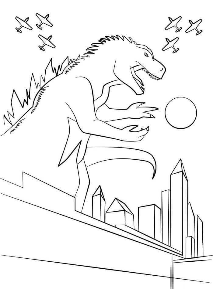 Godzilla voor kinderen van 5 jaar