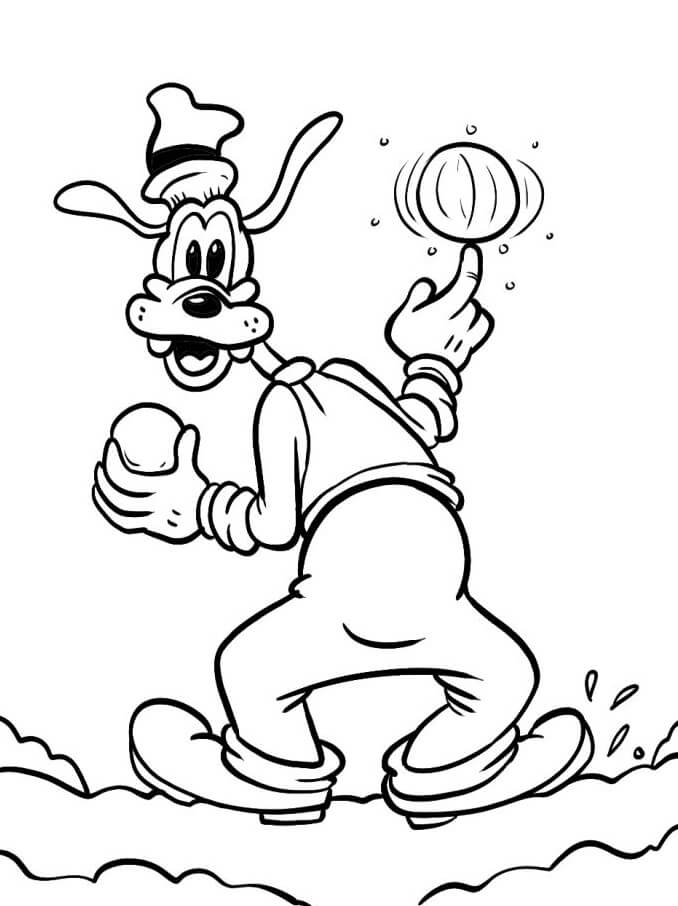Goofy om af te drukken