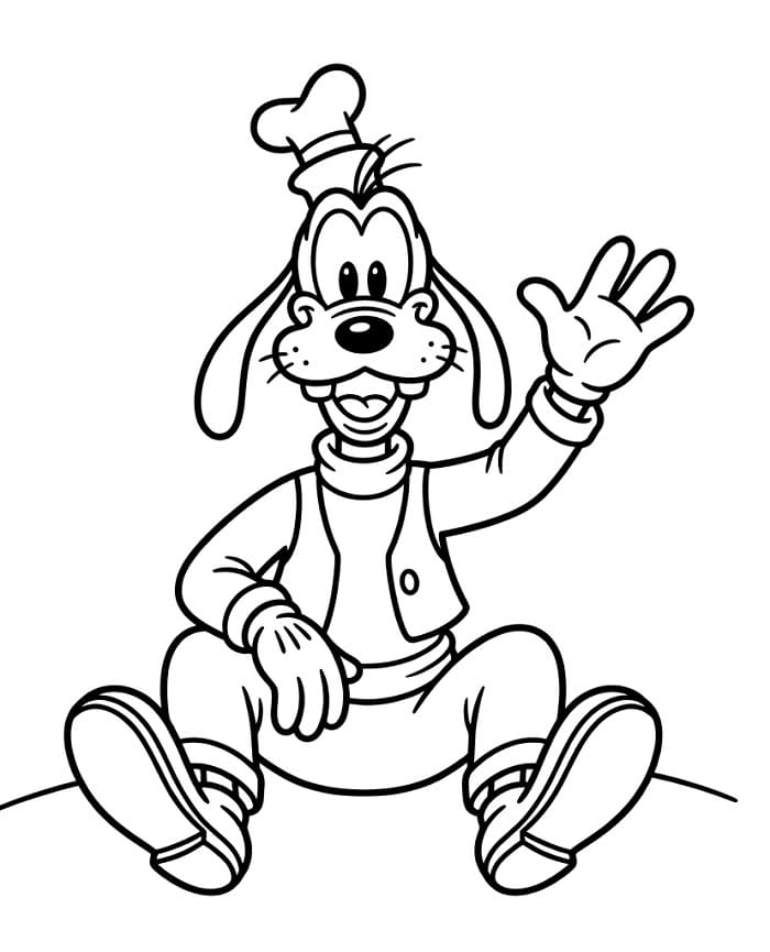 Goofy zwaait