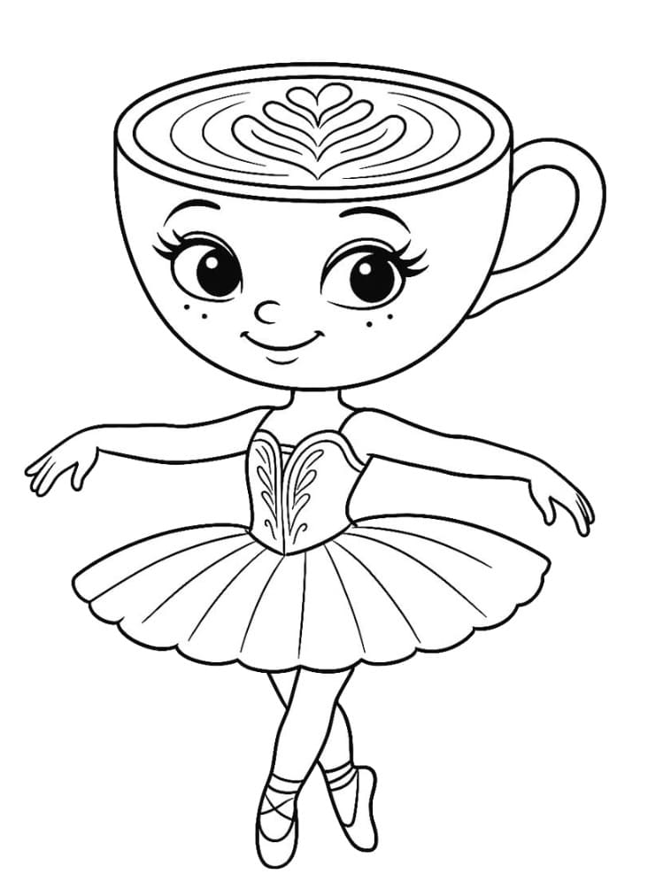 Grappige Ballerina Cappuccina
