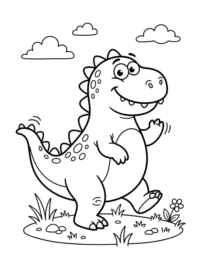 Grappige Dinosaurus