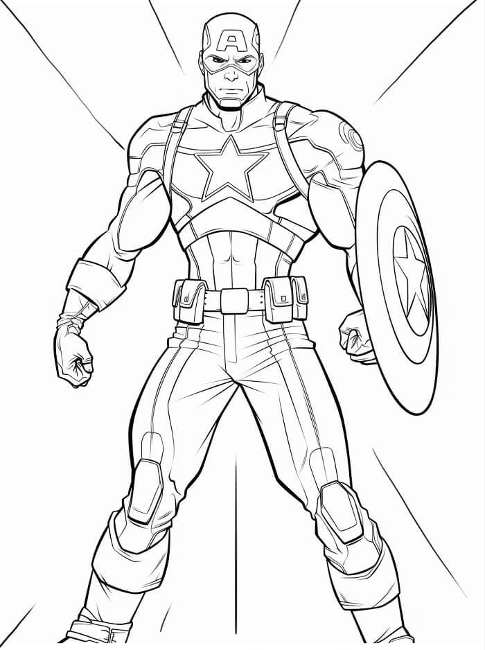Gratis Captain America printbaar