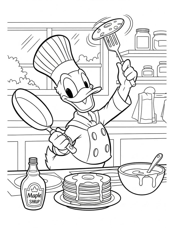 Gratis Donald Duck om af te drukken