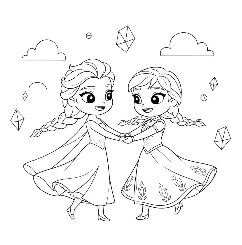 Gratis Elsa en Anna voor kinderen
