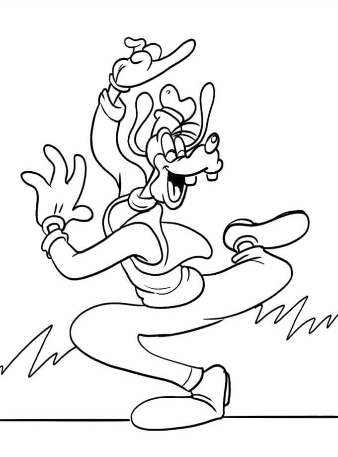 Gratis Goofy om af te drukken