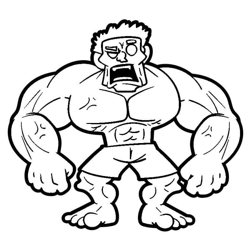 Gratis Hulk om te printen