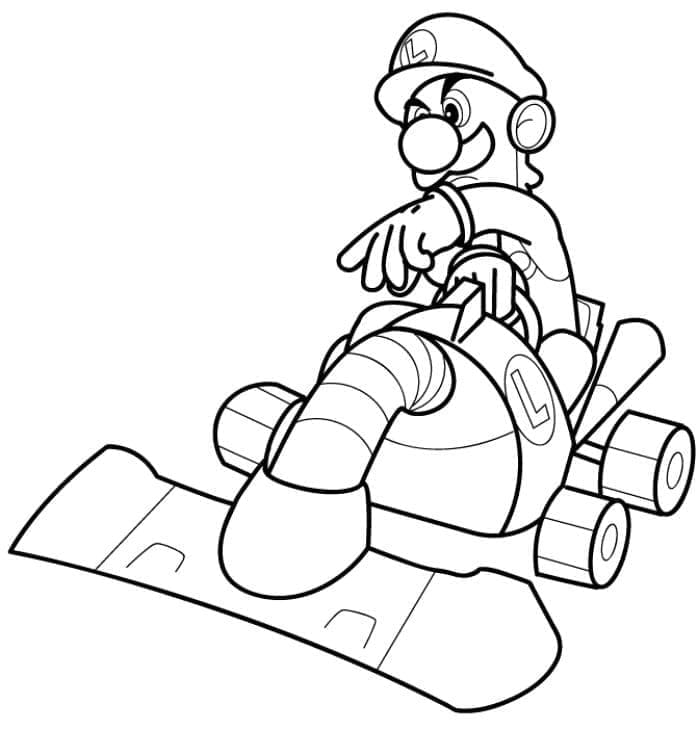 Gratis Mario Kart printbaar