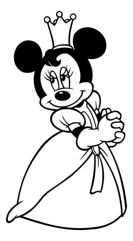 Gratis Minnie Mouse om af te drukken