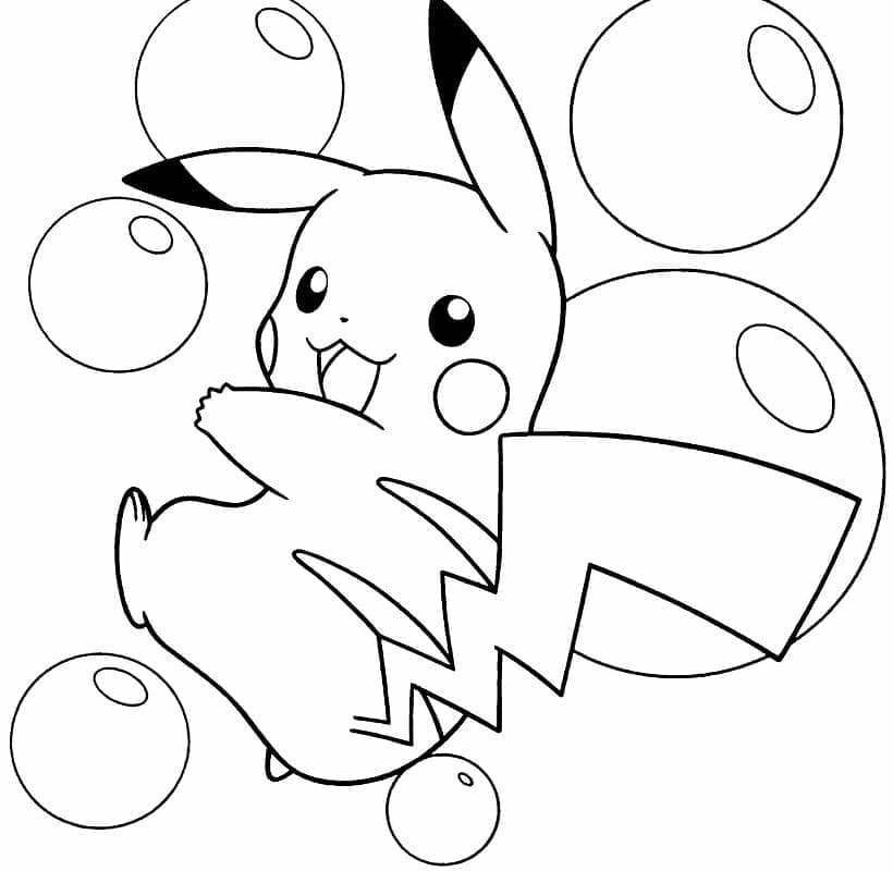 Gratis Pikachu om te printen