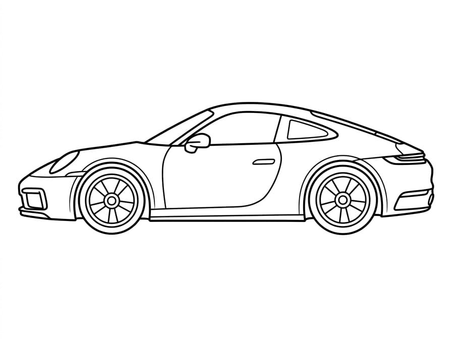 Gratis Porsche om af te drukken
