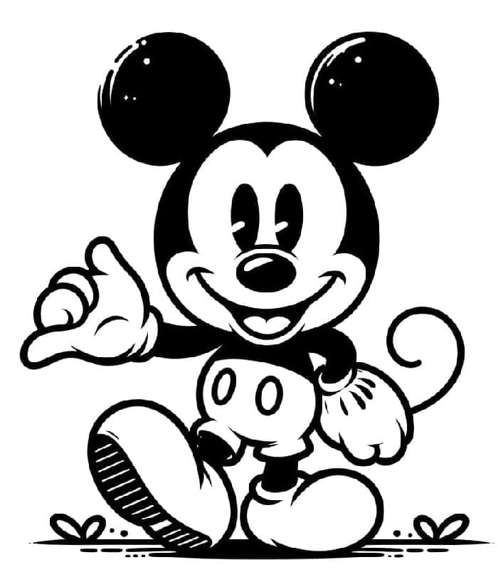 Gratis Printbare Mickey Mouse