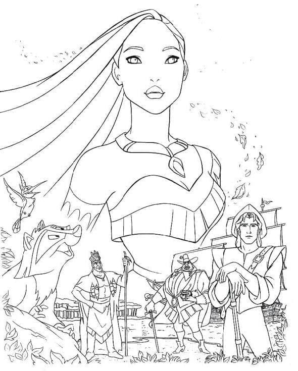 Gratis Printbare Pocahontas