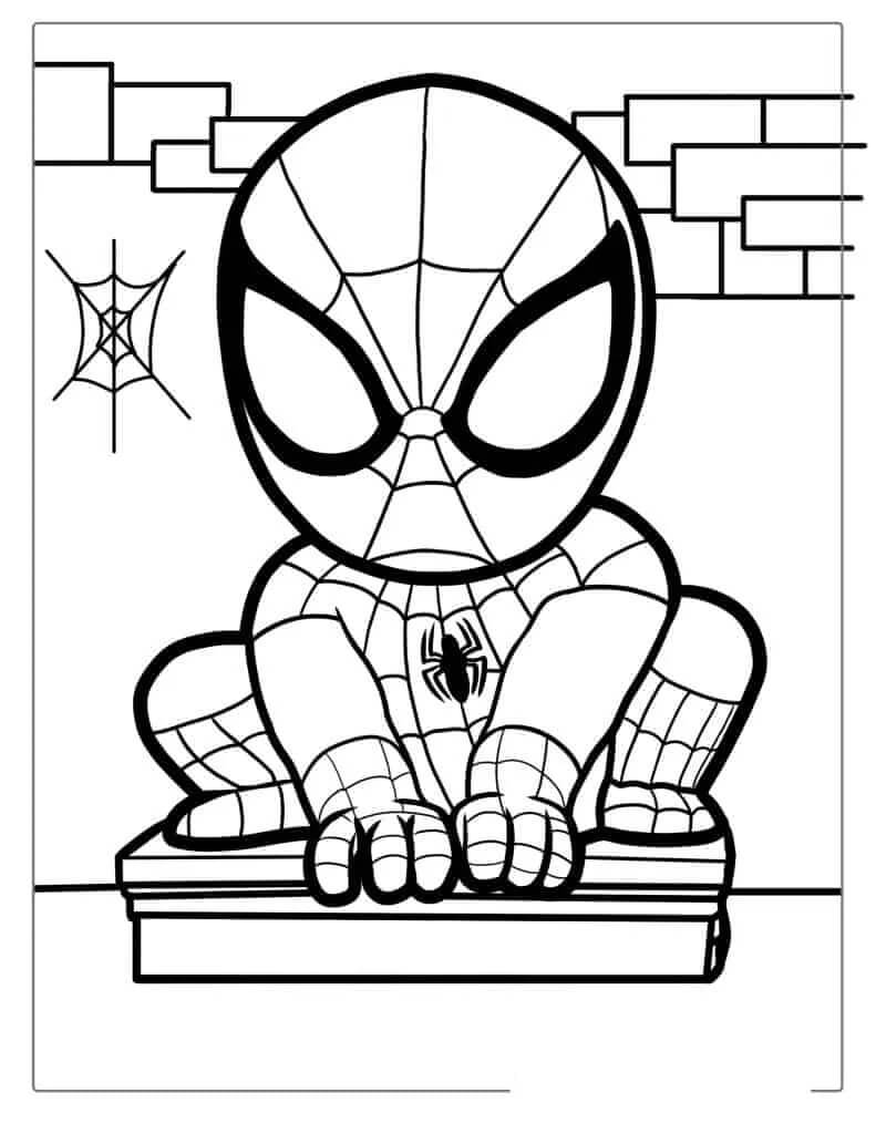 Gratis Spiderman printbaar