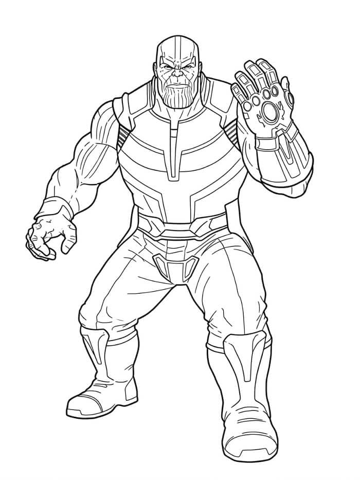 Thanos kleurplaat