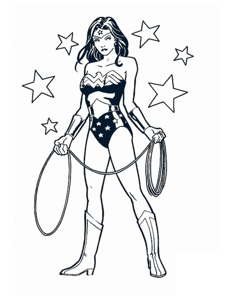 Gratis Wonder Woman voor kinderen