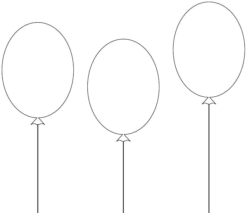 Gratis ballon printbaar