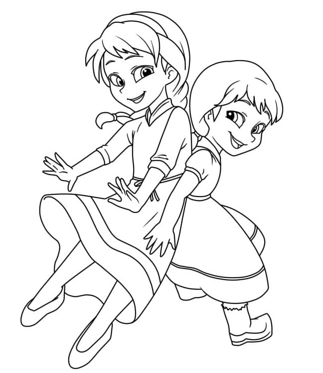 Gratis downloadbare Elsa en Anna