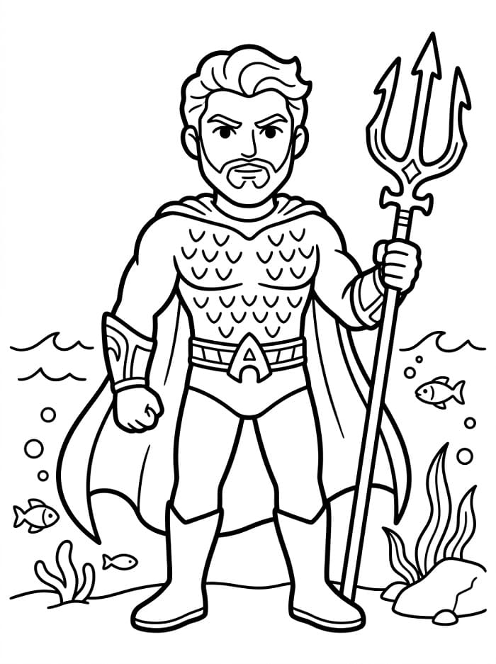 Gratis printbare Aquaman