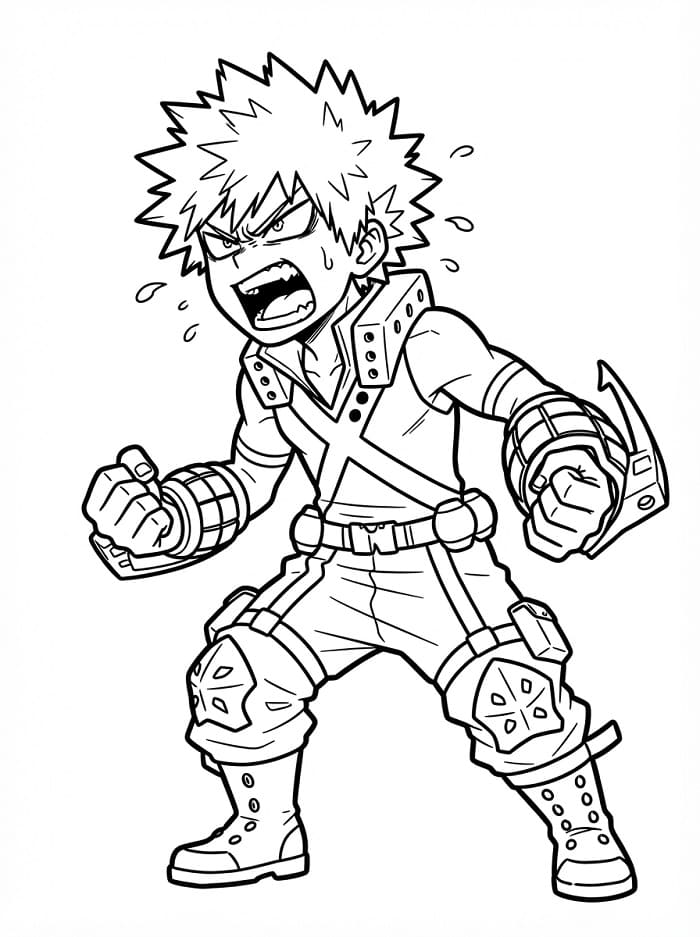 Gratis printbare Bakugo