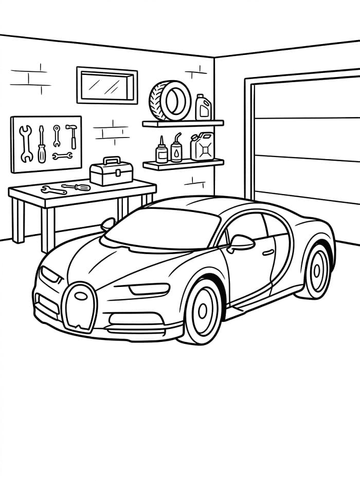 Gratis printbare Bugatti