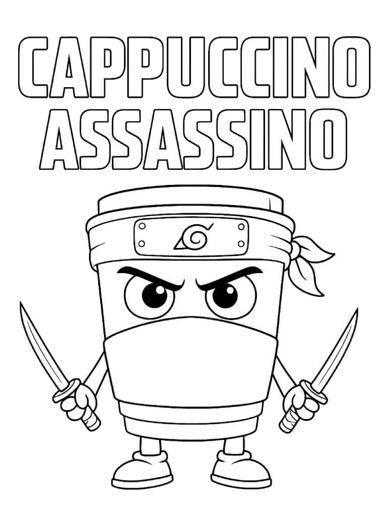 Gratis printbare Cappuccino Assassino