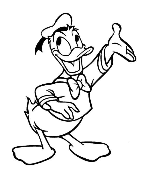 Gratis printbare Donald Duck