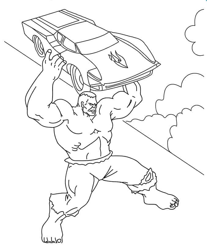 Gratis printbare Hulk