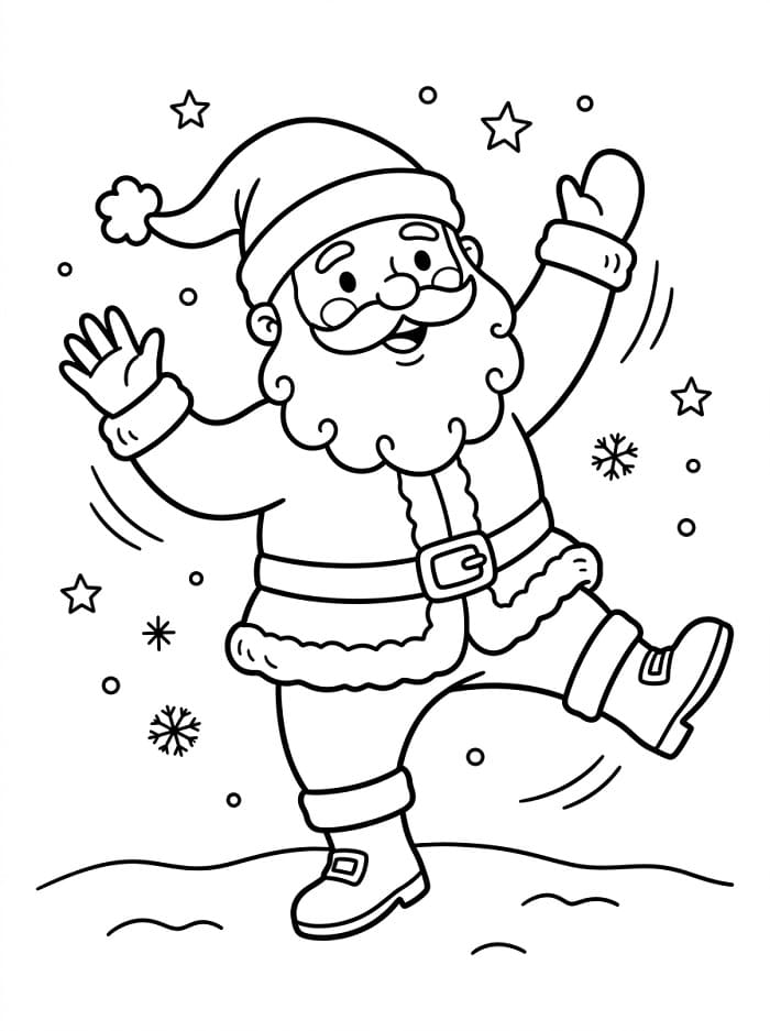 Gratis printbare Kerstman