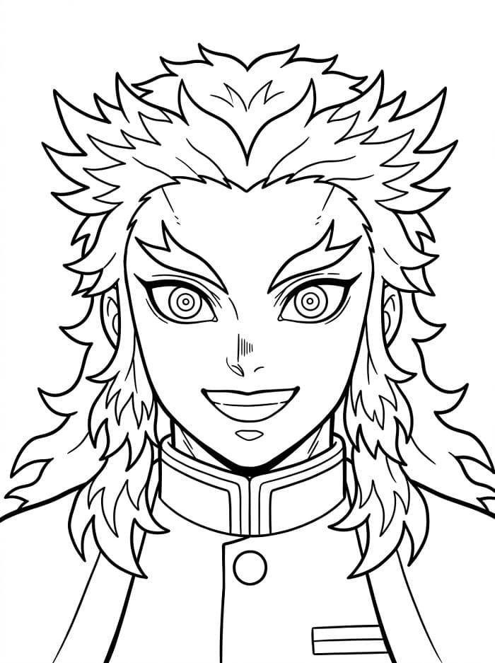 Gratis printbare Kyojuro Rengoku