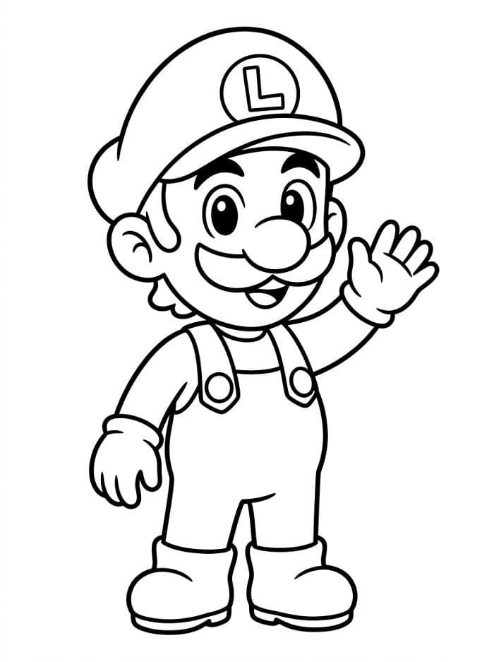 Gratis printbare Luigi