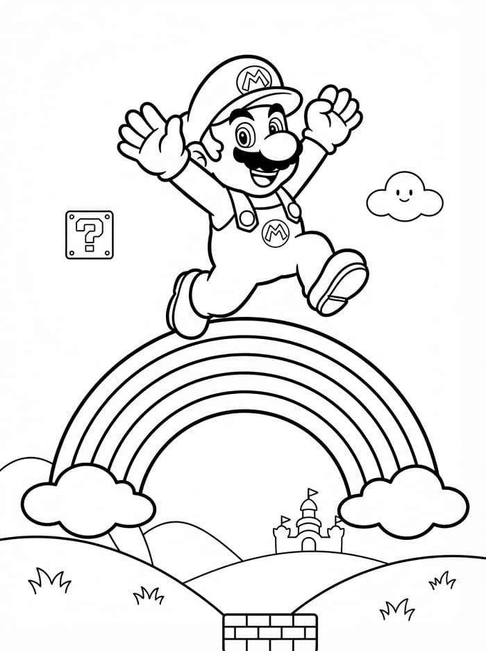 Gratis printbare Mario