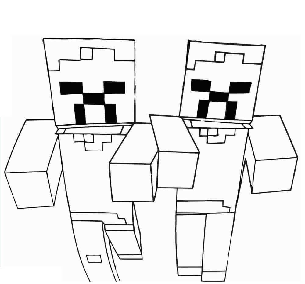 Gratis printbare Minecraft