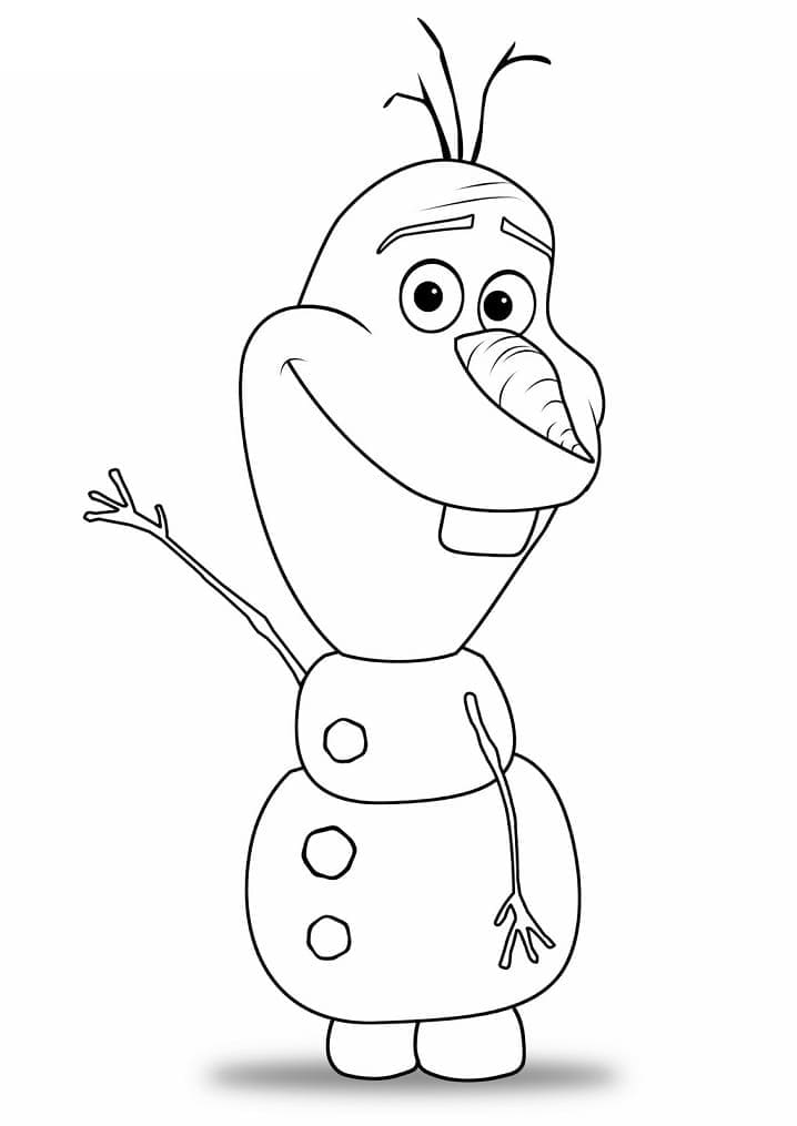 Gratis printbare Olaf