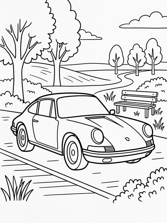 Gratis printbare Porsche