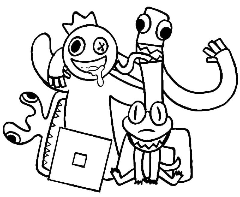 Gratis printbare Rainbow Friends