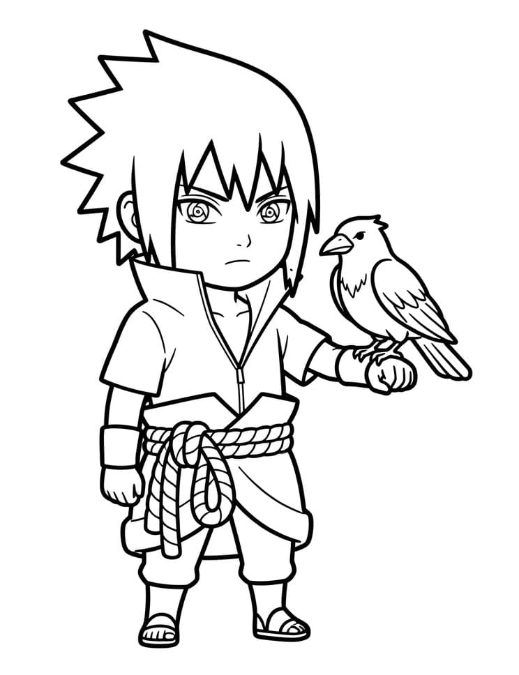 Gratis printbare Sasuke