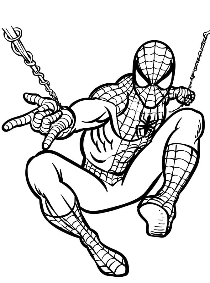 Gratis printbare Spiderman