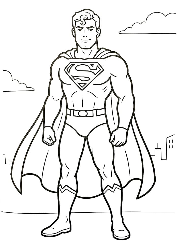 Gratis printbare Superman