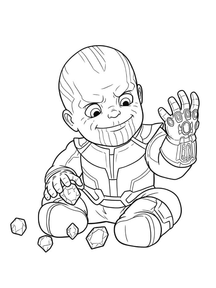 Gratis printbare Thanos