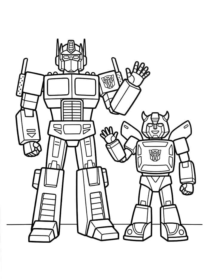 Transformers kleurplaat