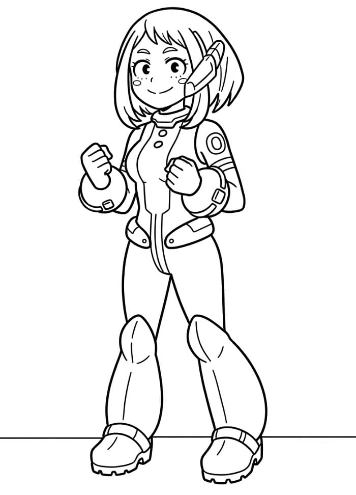 Gratis printbare Uraraka