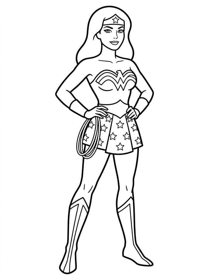 Gratis printbare Wonder Woman