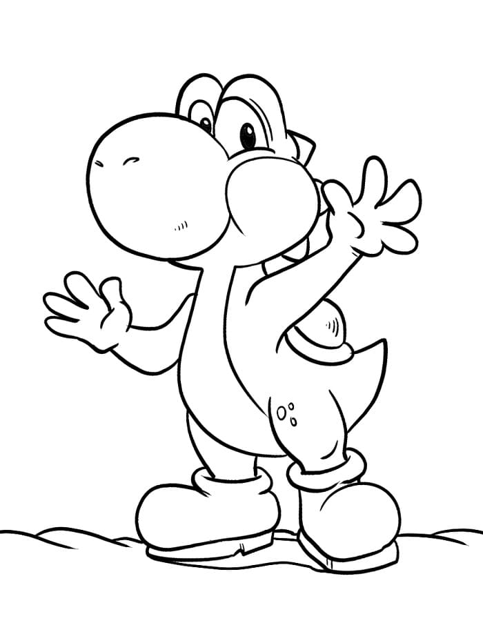 Gratis printbare Yoshi