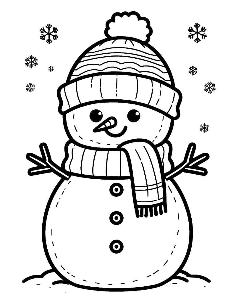Gratis sneeuwpop voor kinderen
